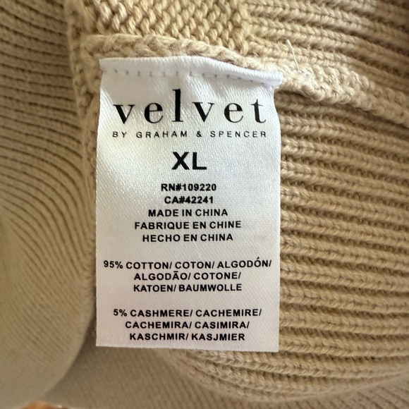 Velvet by Graham & Spencer Women's V-Neck Striped Sweater - Picture 4 of 4